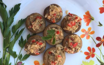Champiñones Rellenos de Quinoa- Receta Facil
